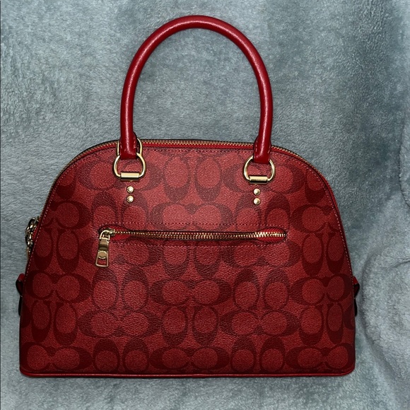 Coach Signature Red Satchel - Picture 7 of 12